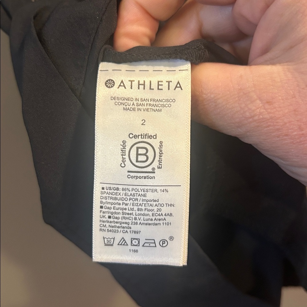 Athleta Black Sleeveless Romper size 2 - Picture 7 of 7